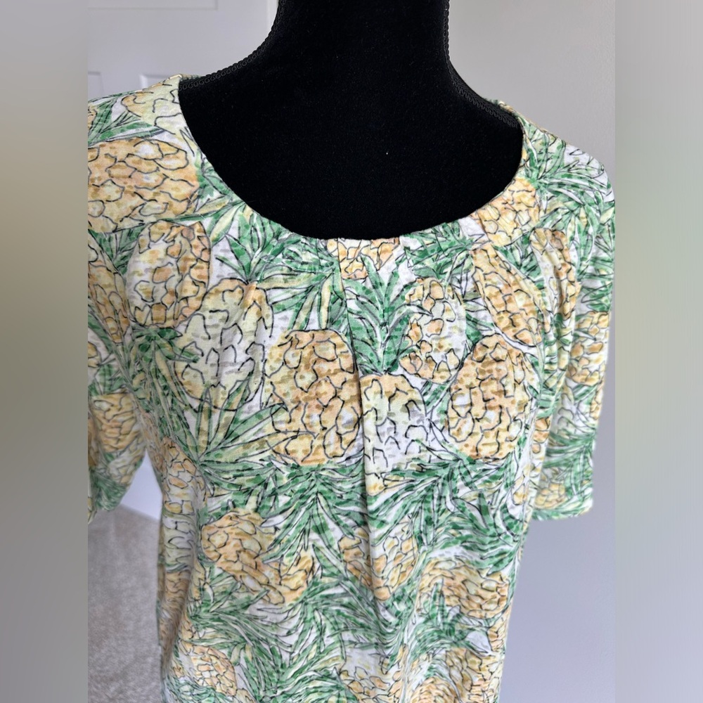 Women’s Christopher & Banks Pineapple Top - Picture 4 of 7